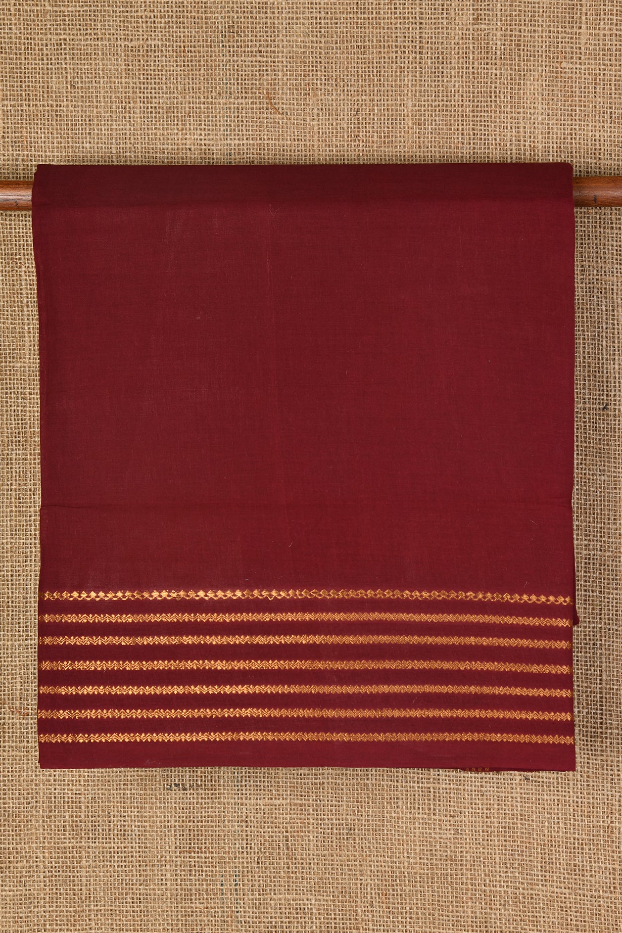  Dark Maroon Sungudi Cotton Saree 