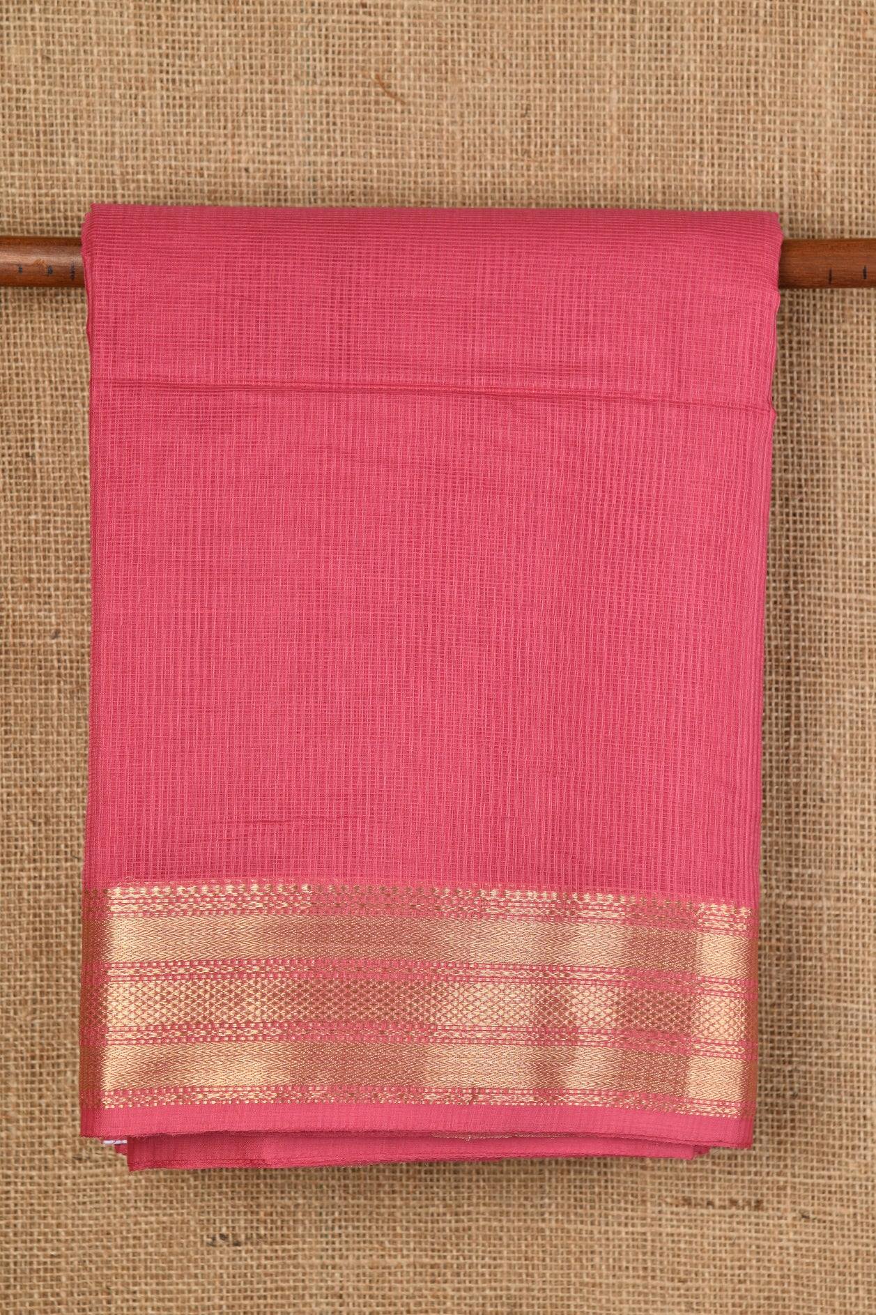  Maheshwari Silk Cotton Pink Saree 