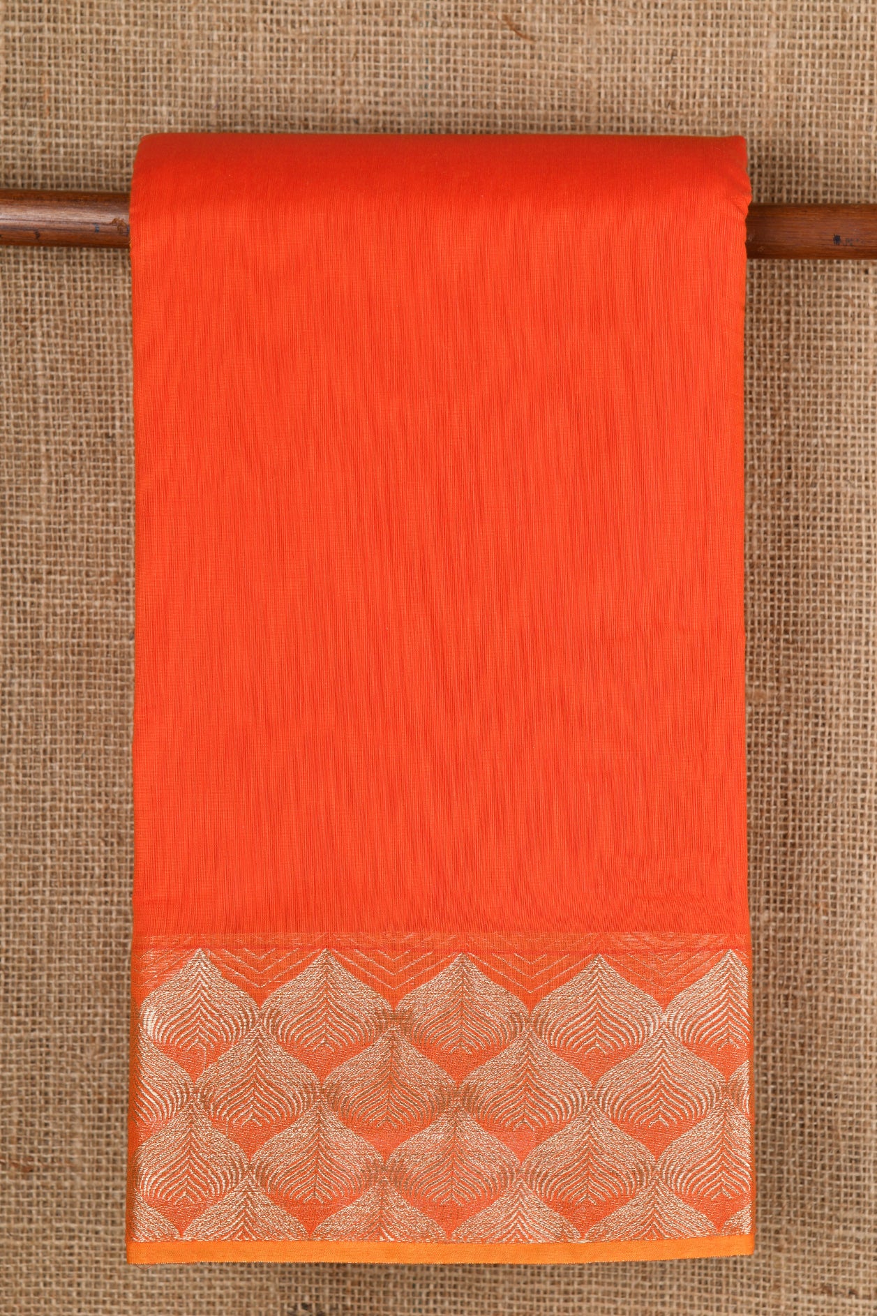  Rust Kora Silk Cotton Saree 