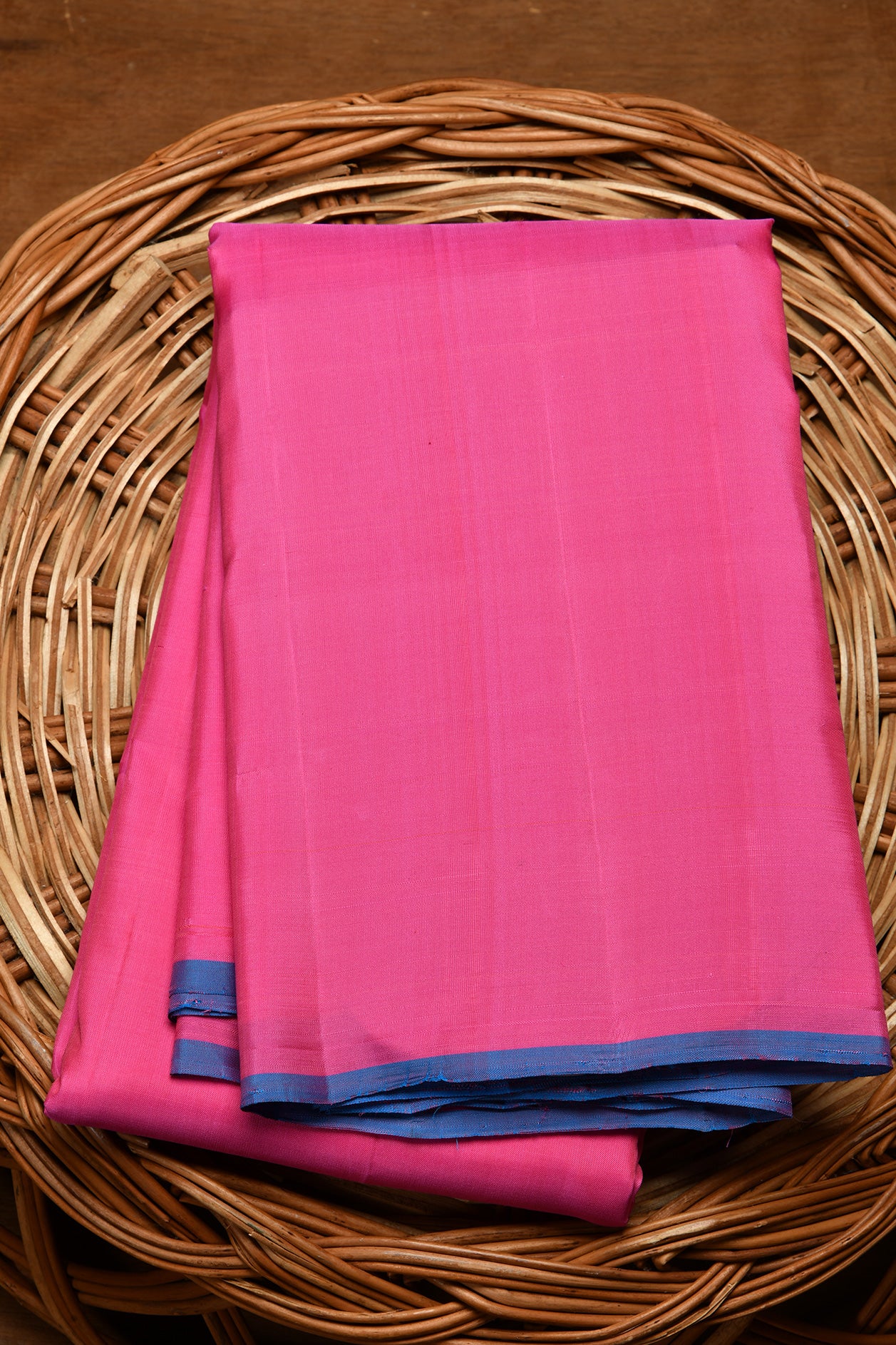  Thread Work Rose Pink Kanchipuram Silk Saree 