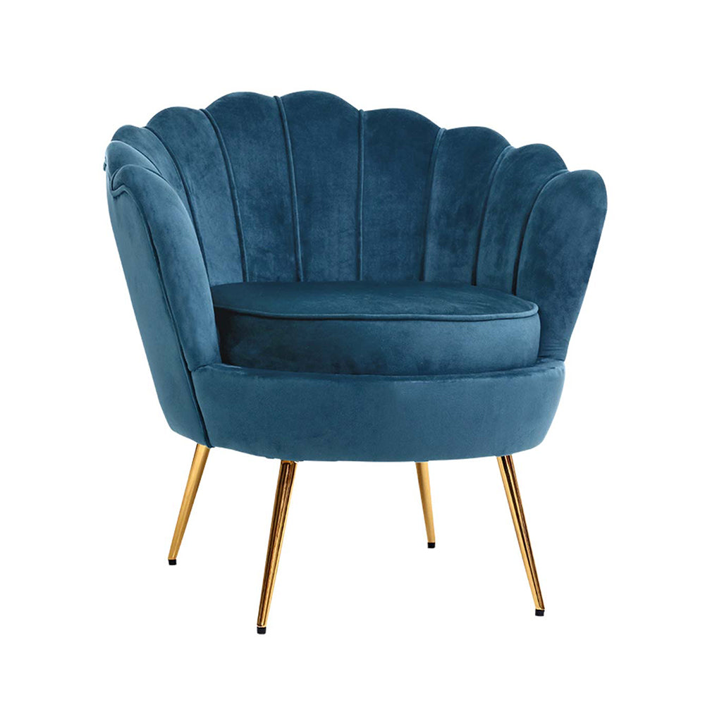 navy accent armchair