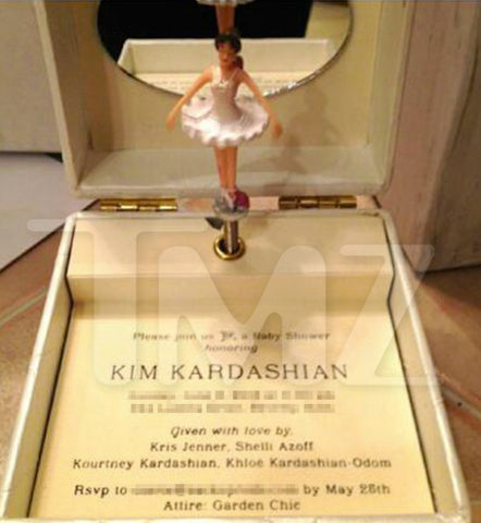 Kim Kardashian's Baby Shower Invitation