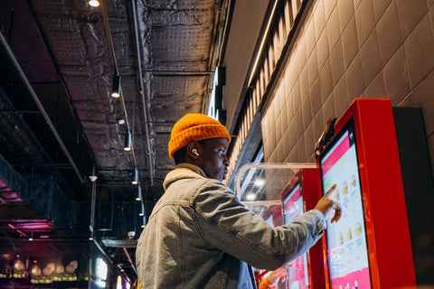 Fast food chain touch screen