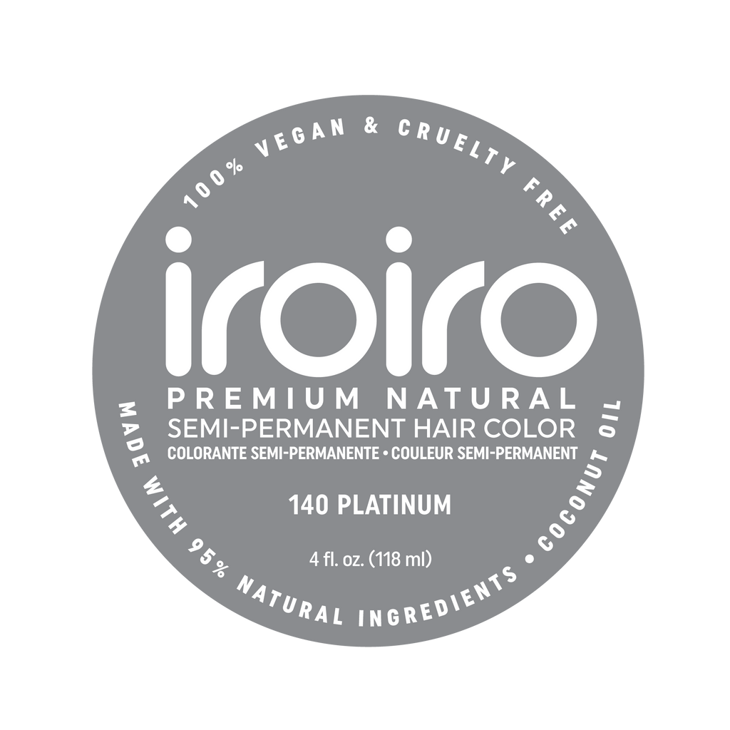 Platinum Iroiro Natural Vegan Cruelty Free Semi Permanent Hair Color Iroiro Australia