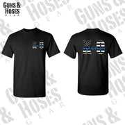 K-9 USA Thin Blue Line Youth T-Shirt - Police, K9, USA Flag