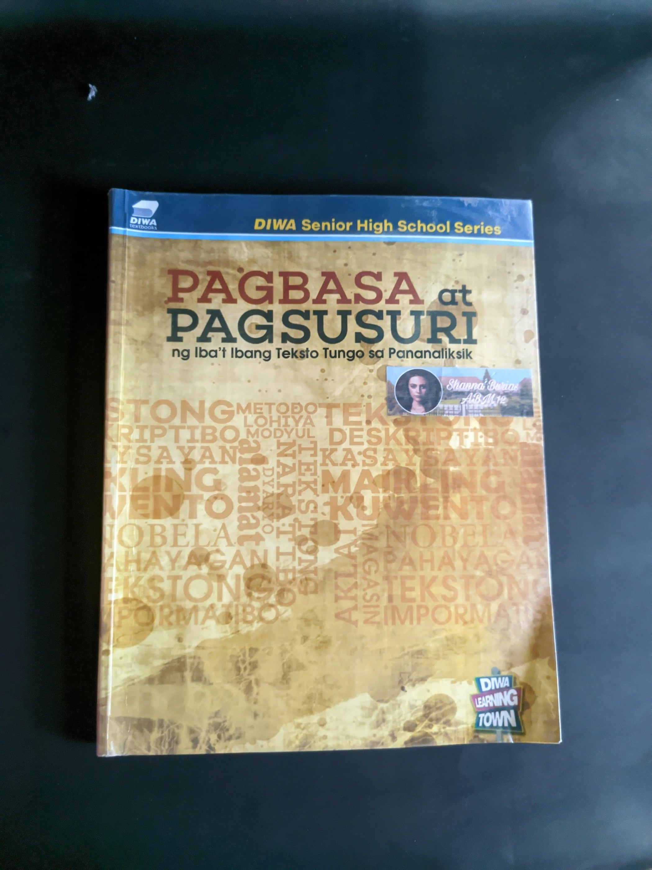 pagbasa at pagsusuri textbook k12