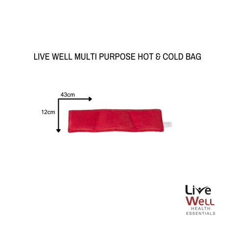Live Well Health Essentials Multi Purpose Hot & Cold Therapy Bag Dimensions