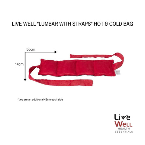 Live Well Lumbar With Straps Hot & Cold Therapy Bag Dimensions