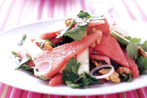 Watermelon and Feta Salad With Lemon Dressing