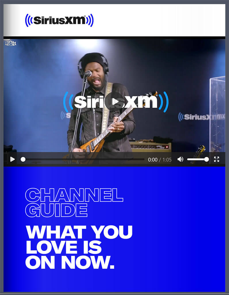 SiriusXM Radio Channel Guide