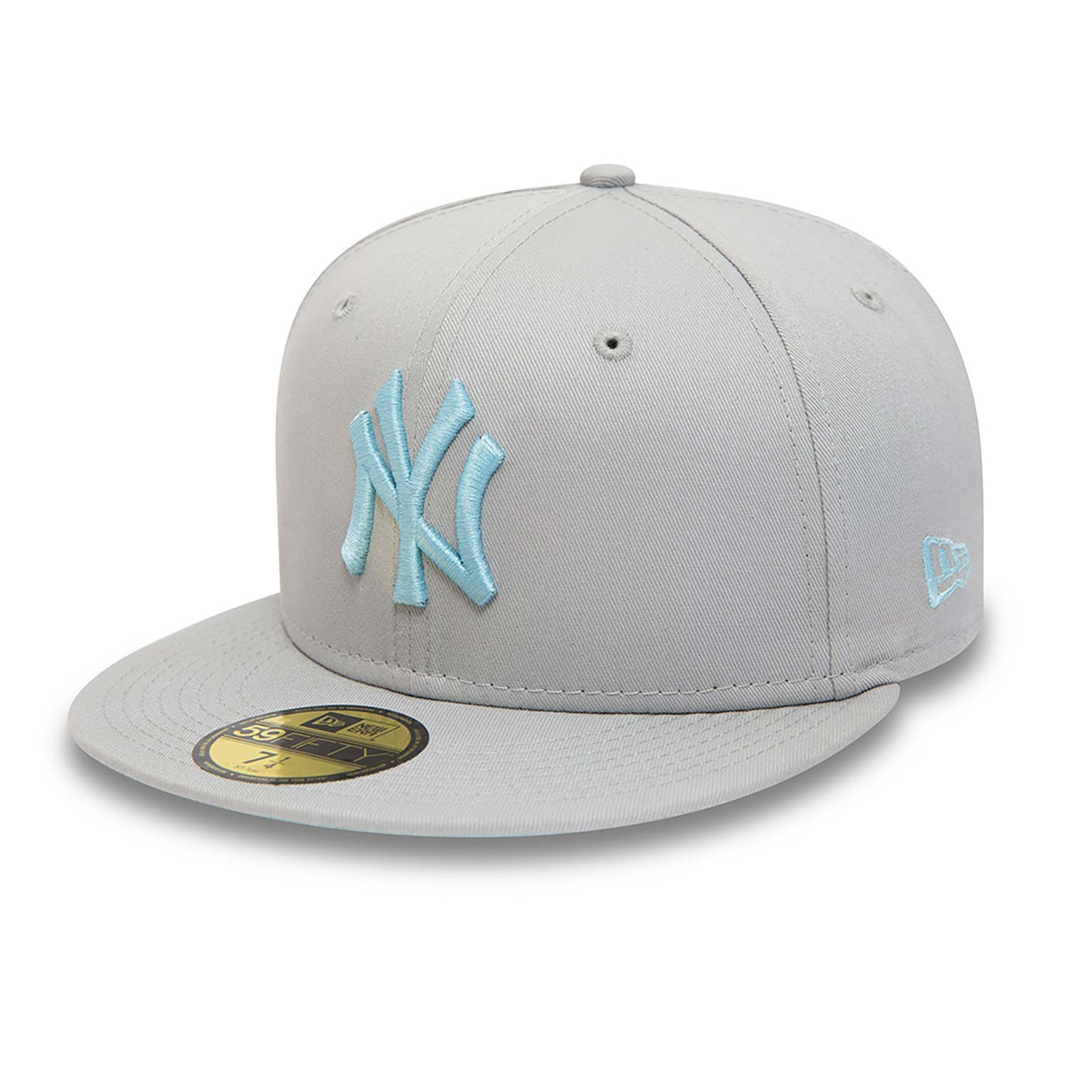 New Era New york yankees league essential grey 59fifty fitted cap ...