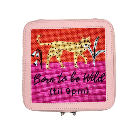 Born To Be Wild needlepoint kit with Skip Tent stitch