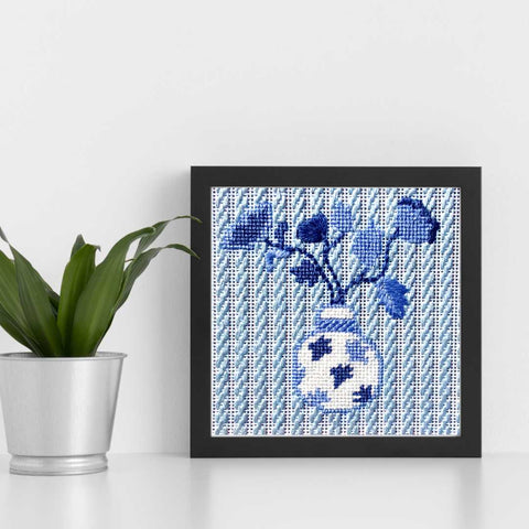 Decorative needlepoint stitch for a background