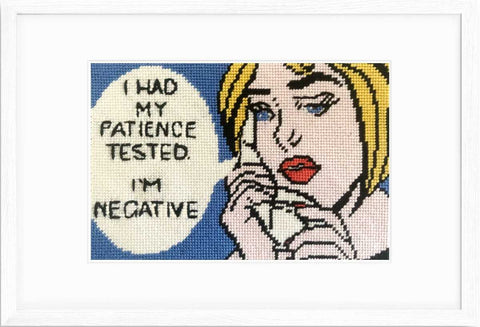 Patience tested funny needlepoint kit