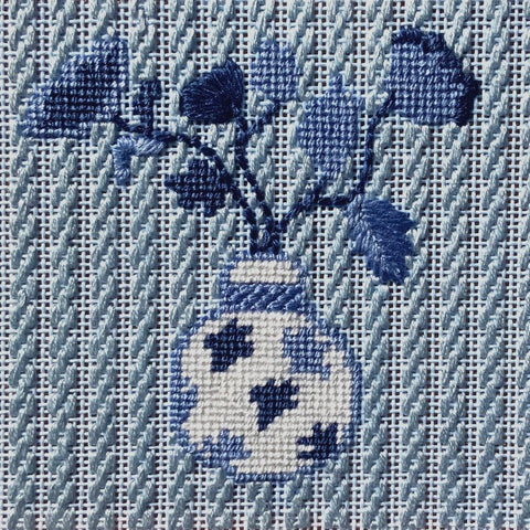 A needlepoint hack using a n open stitch