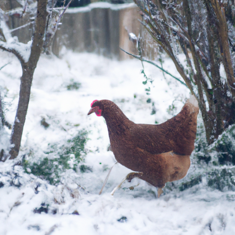 huhn sucht nach futter