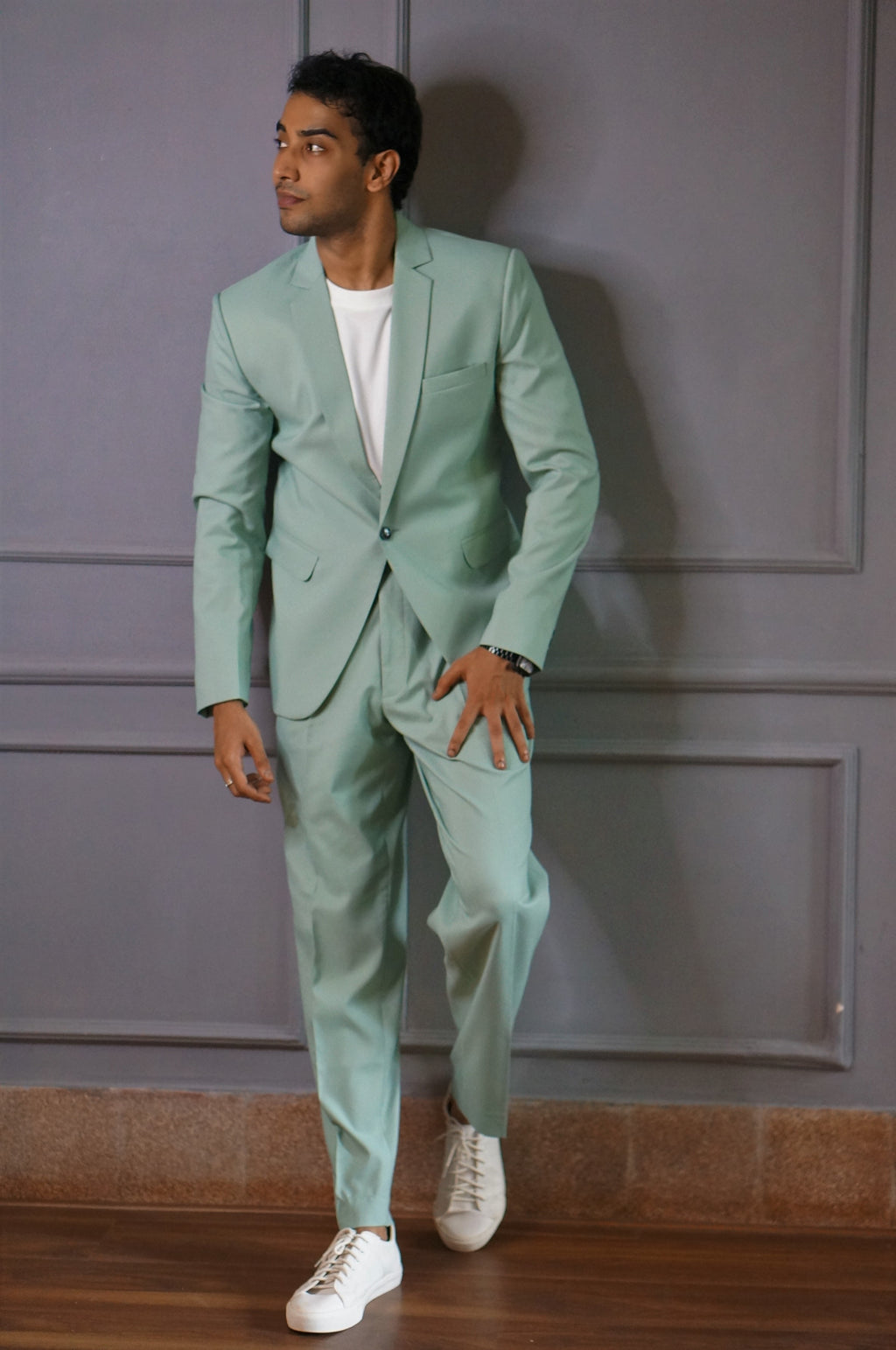 TCR Men Baby Pink One Button Suit! – TheClothingRental
