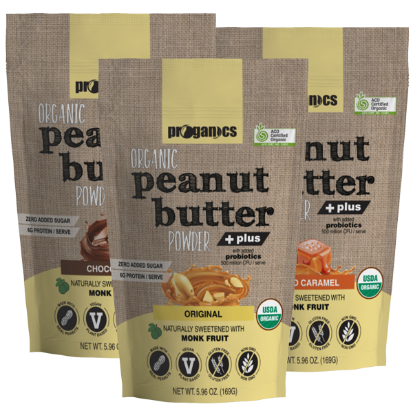 Organic Instant Roasted Peanut Butter Powder Mix