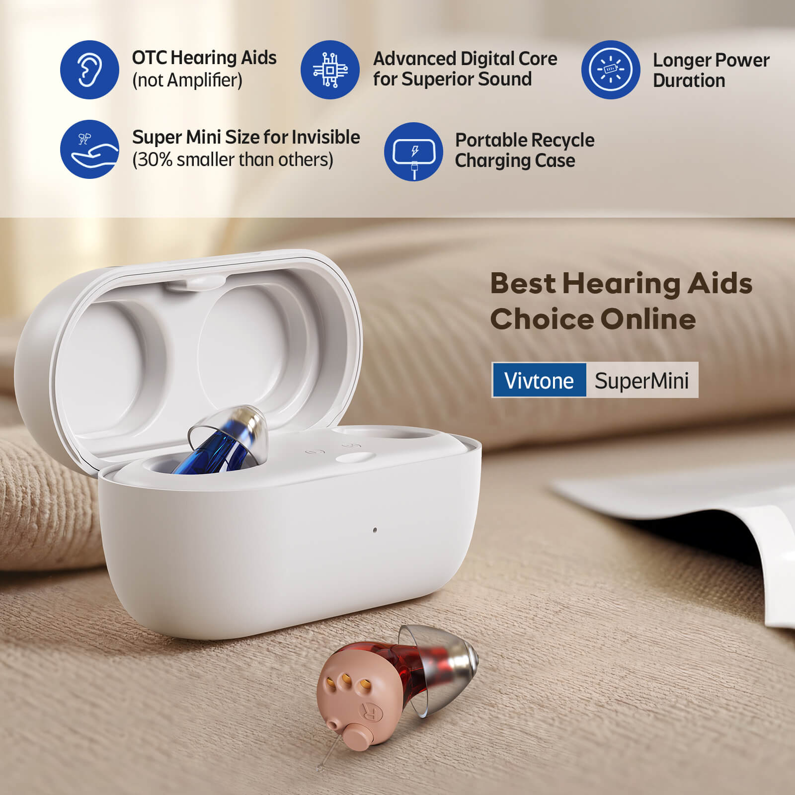 2-vivtone super mini hearing aids-best choice online