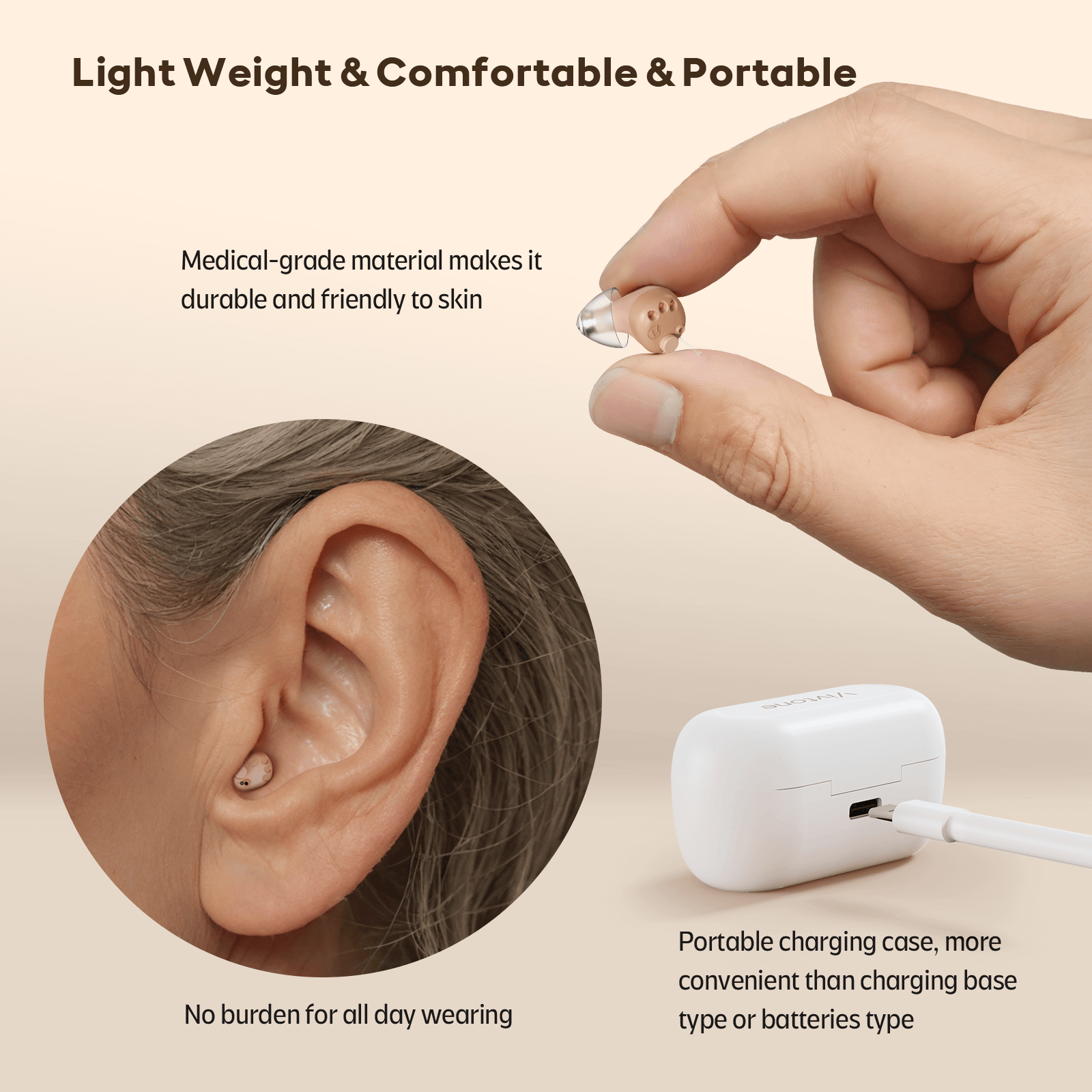 7 Vivtone SuperMini-b-hearing aids-light and comfortable