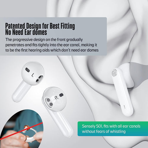 sensley s01 hearing aids-no need ear domes