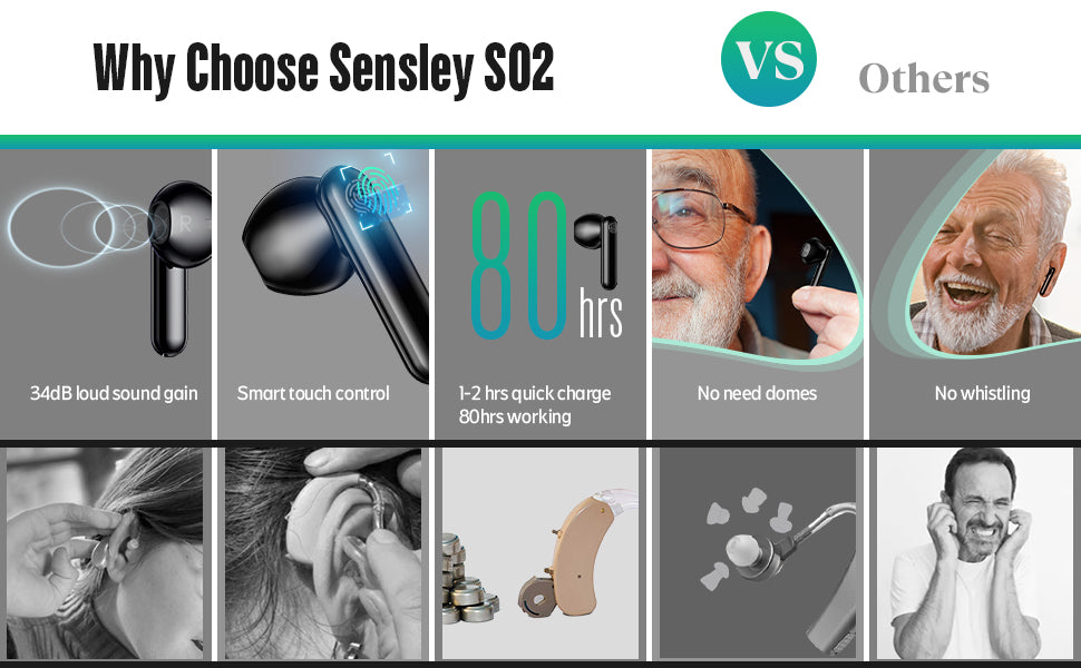 sensley s02 hearing aids-advantages