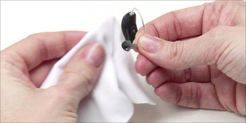 Cleaning and Maintaining for BTE hearing aids