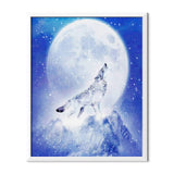 Full Moon And Wolf Diamond Painting - 2