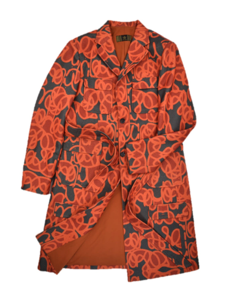 Oraise Print Long Coat