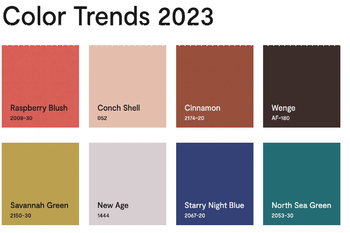 Benjamin Moore presents the Color Trends 2023 Palette, trending colors 2023 near Murfreesboro, Tennessee (TN)