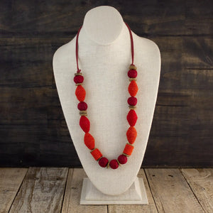 Fabric Necklace - Recycled Materials - Flavours of Life