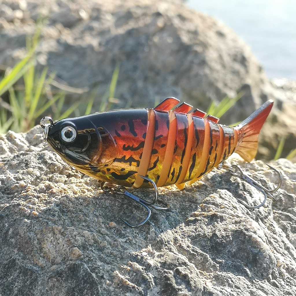 Xingzhi Realistic and Lifelike 8 Segment Multi Jointed Fishing