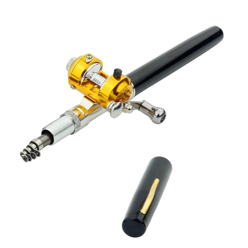 Pocket Size Fishing Rod,mini Telescopic Collapsible Pocket Fishing