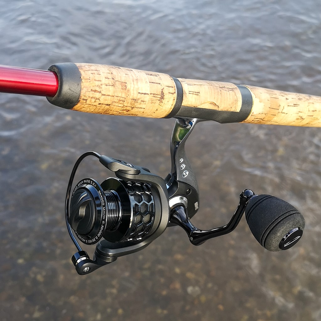 Gemsbuck 4000 spinning reel on a rod