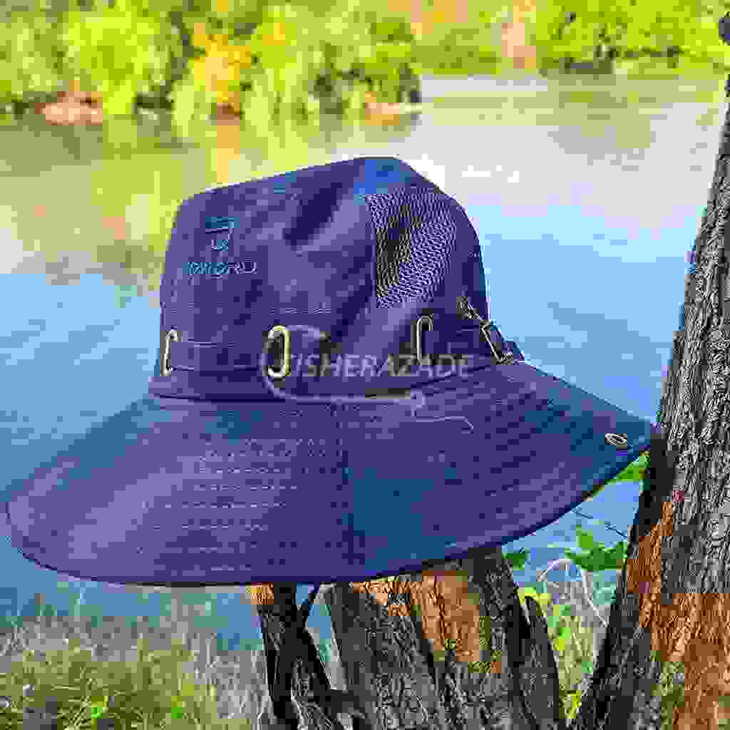 Blue boonie hat for fisherman