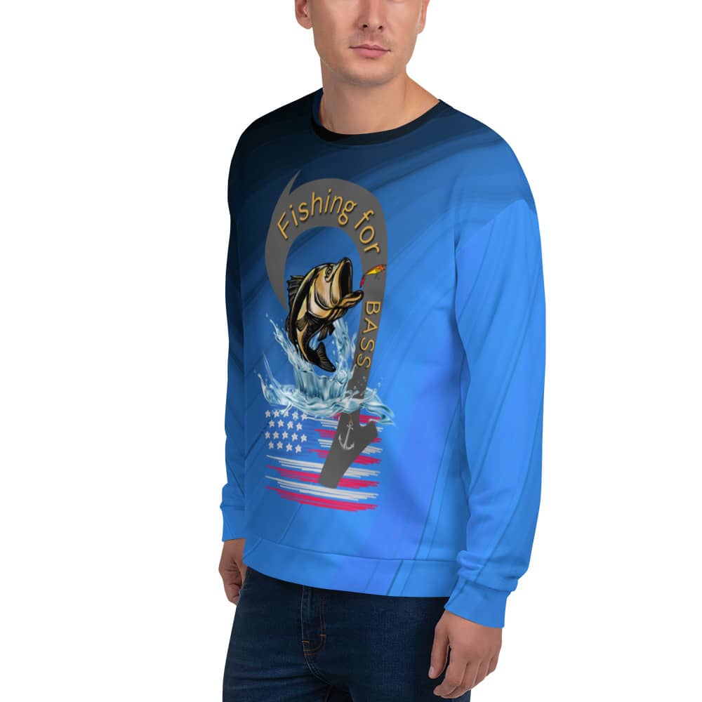 Mens Bass Fishing Sweatshirt