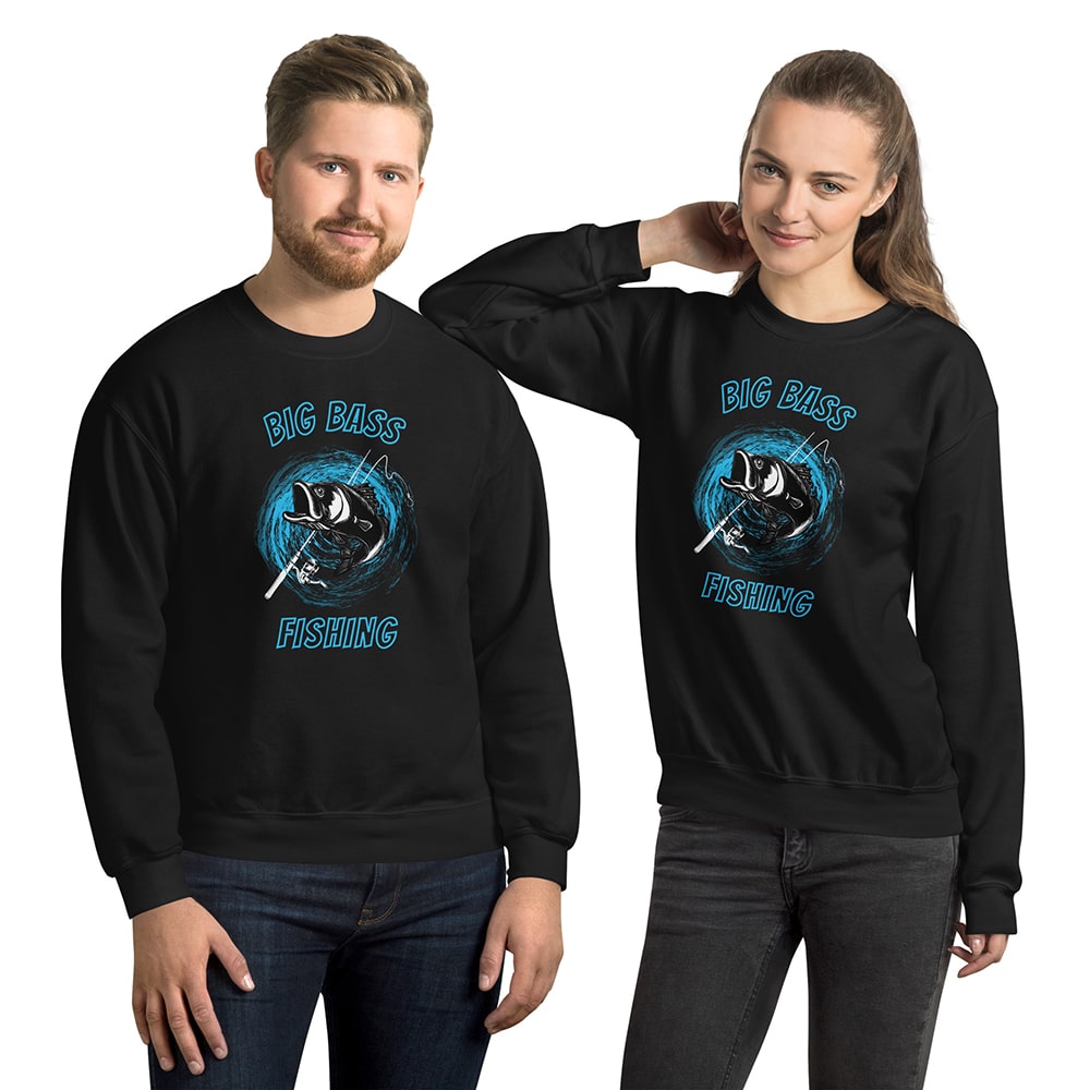 Big Bass Fishing Sweatshirt For Men And Women