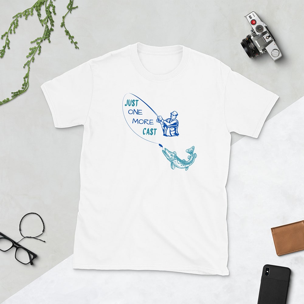 White Fishing Shirt Gift For Fisherman