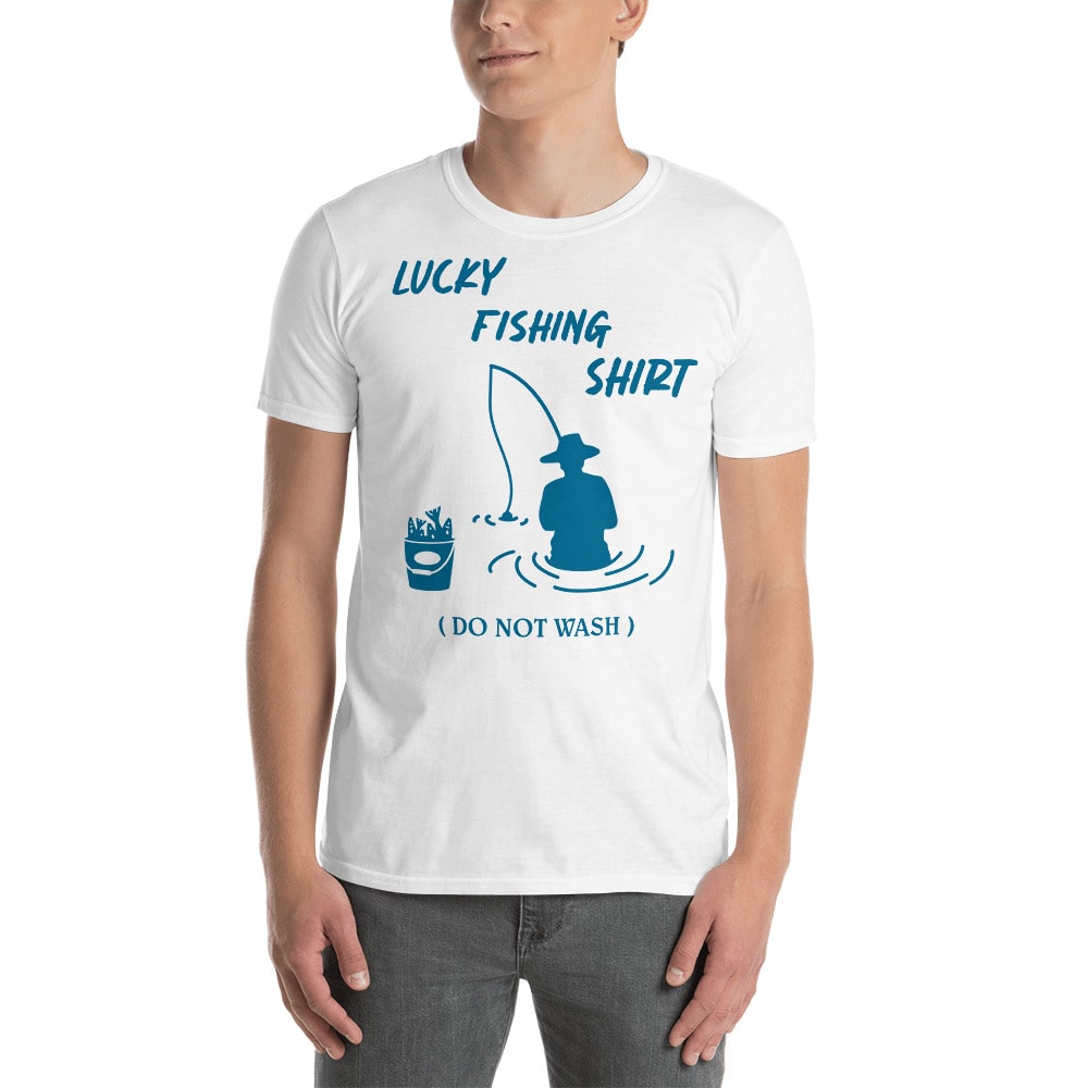 White Funny Unisex Fishing Shirt