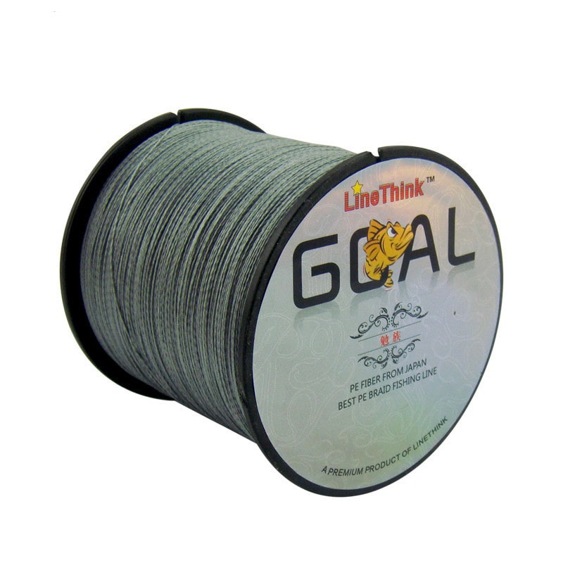 Grey braid fishing line