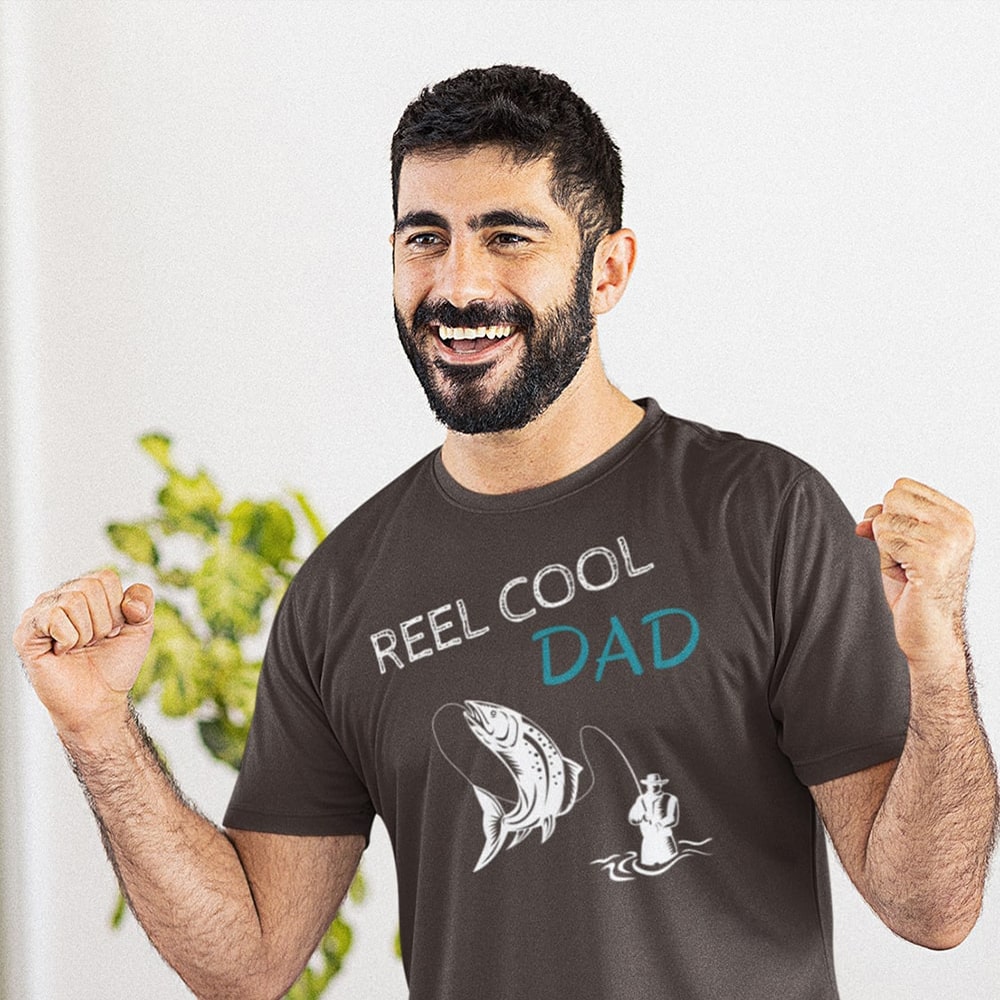 Reel cool dad fishing t-shirt by Fisherazade