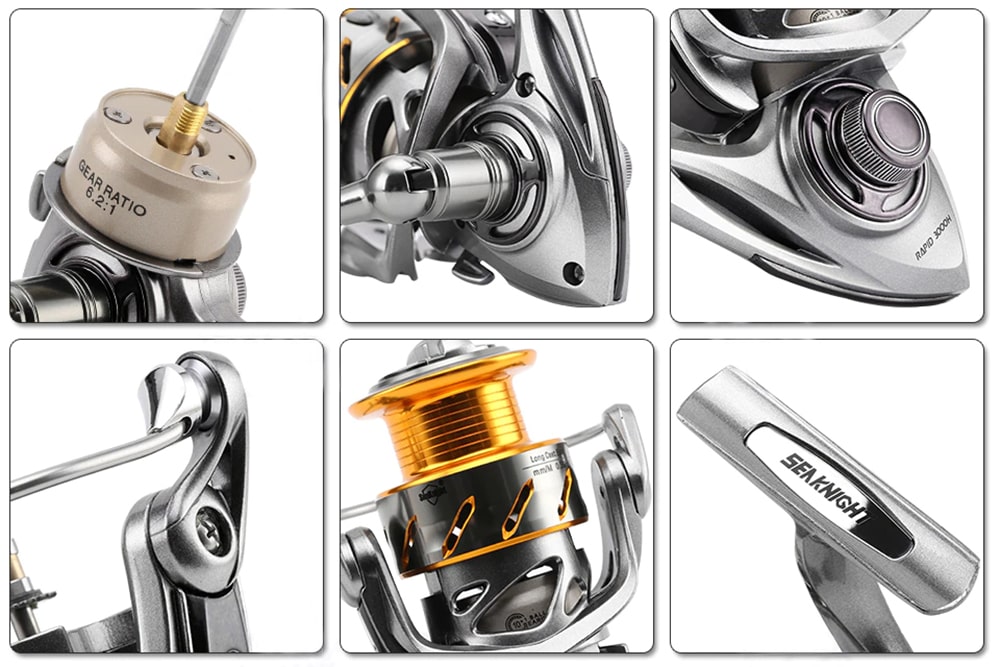 Rapid fishing reel different features