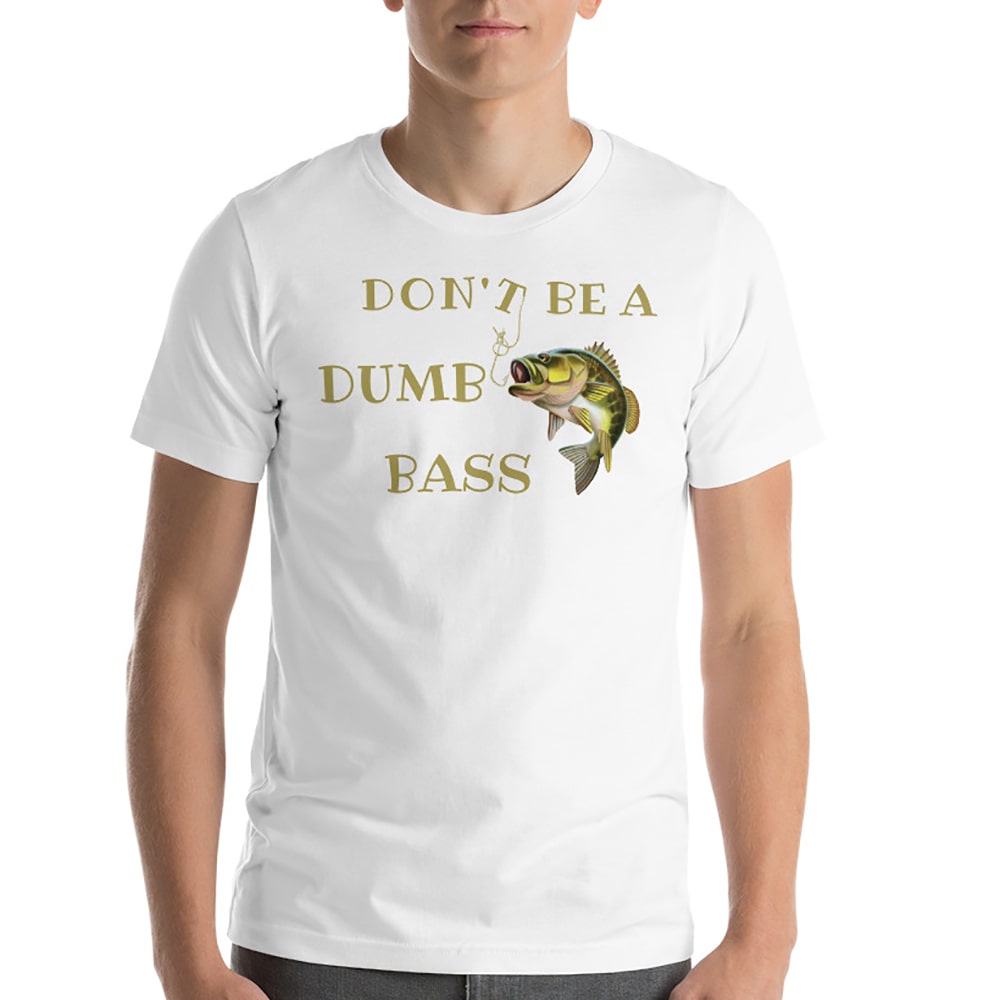 Funny white bass fishing tee shirt