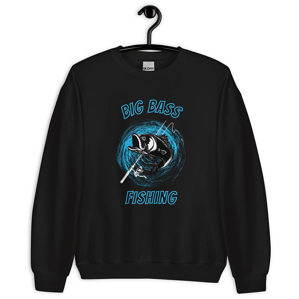 Bass Fishing Graphic Sweatshirt For Women
