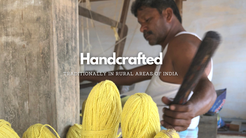 artisan making of natural yoga mat by Leela