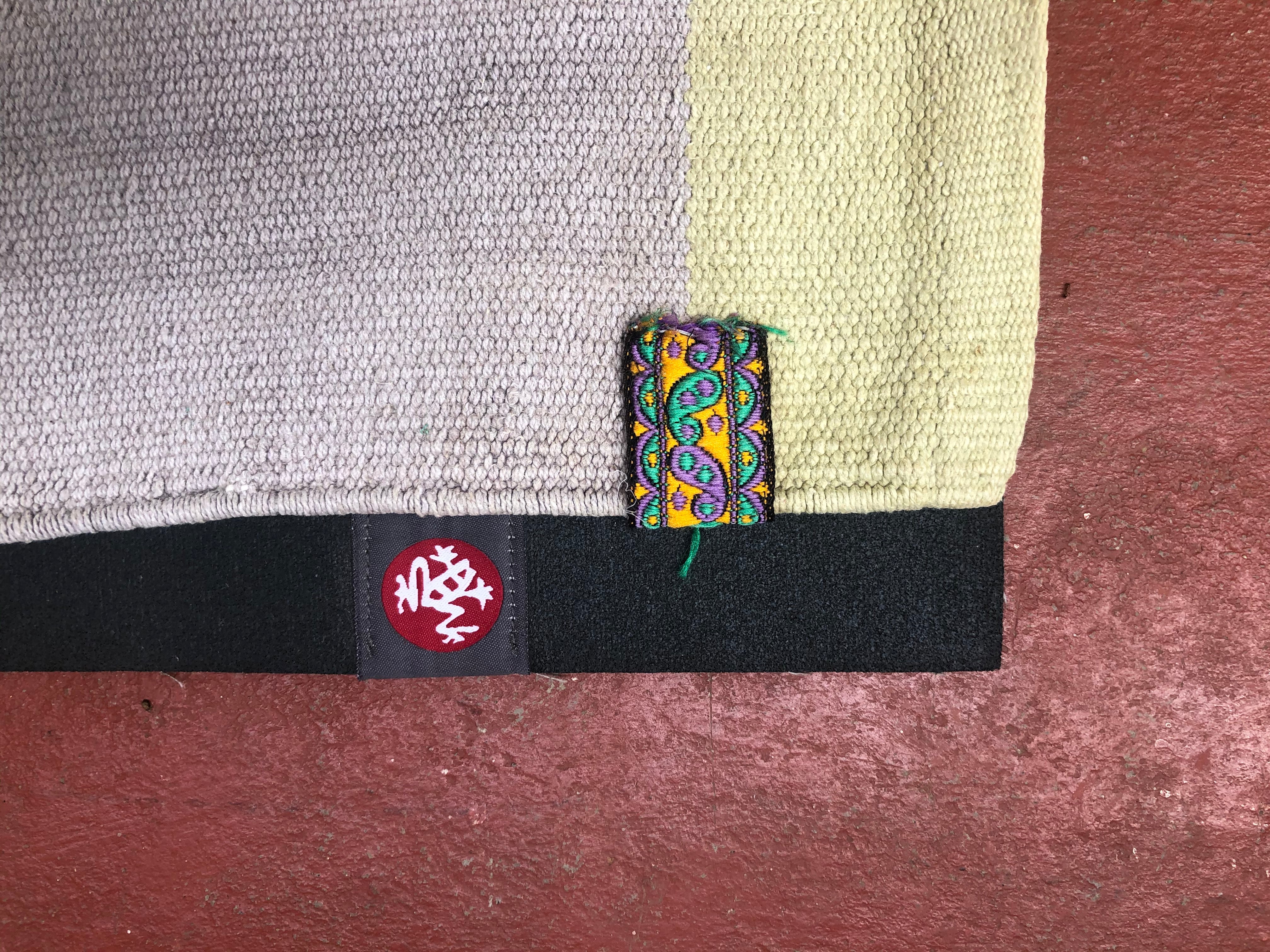 Best towels for yoga mats are not actually towels - but hand weaved mysore yoga rugs. Yoga rugs will stay on the place during the whole yoga practice. 