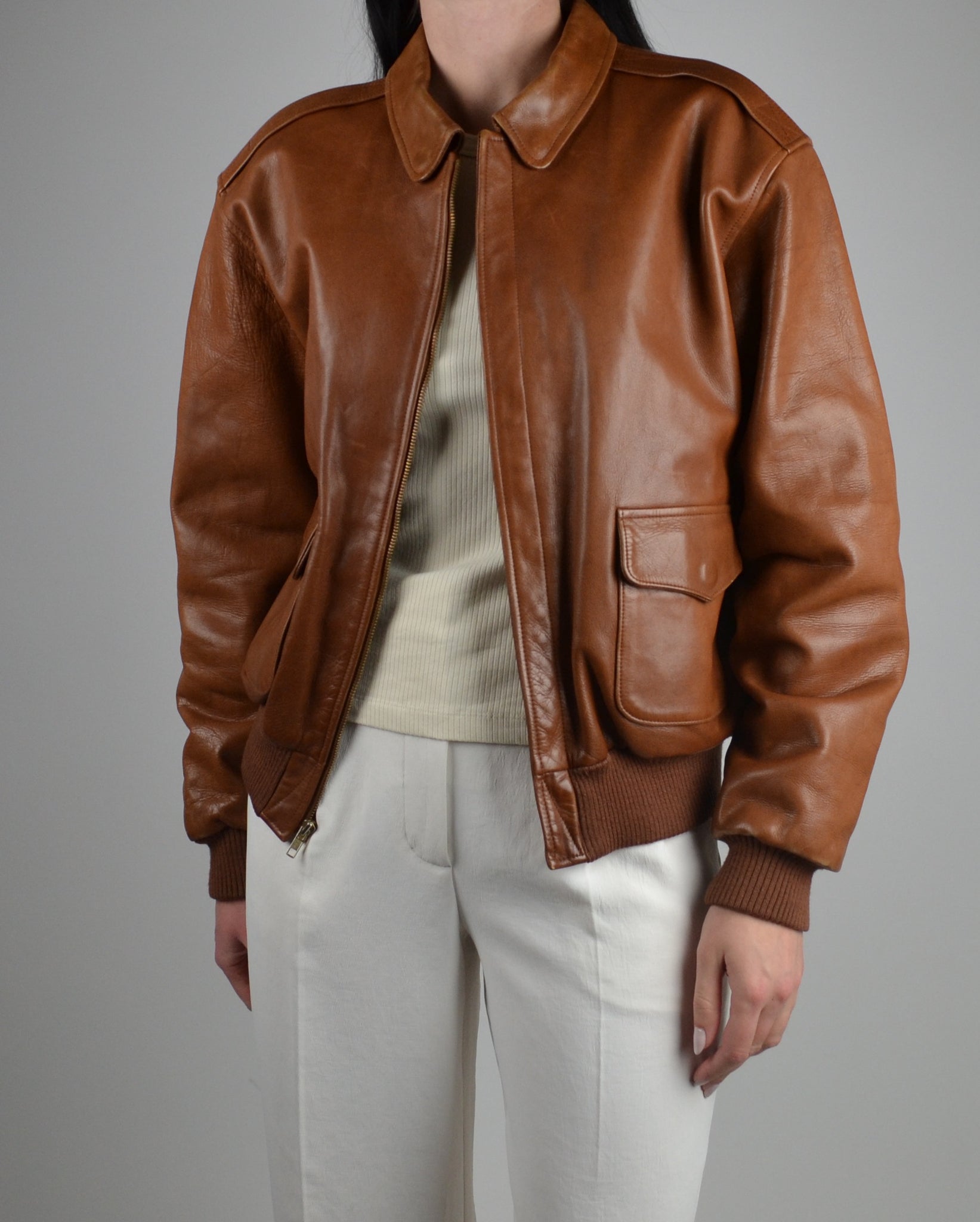 Brown Ralph Lauren Leather Jacket – 23 Lux