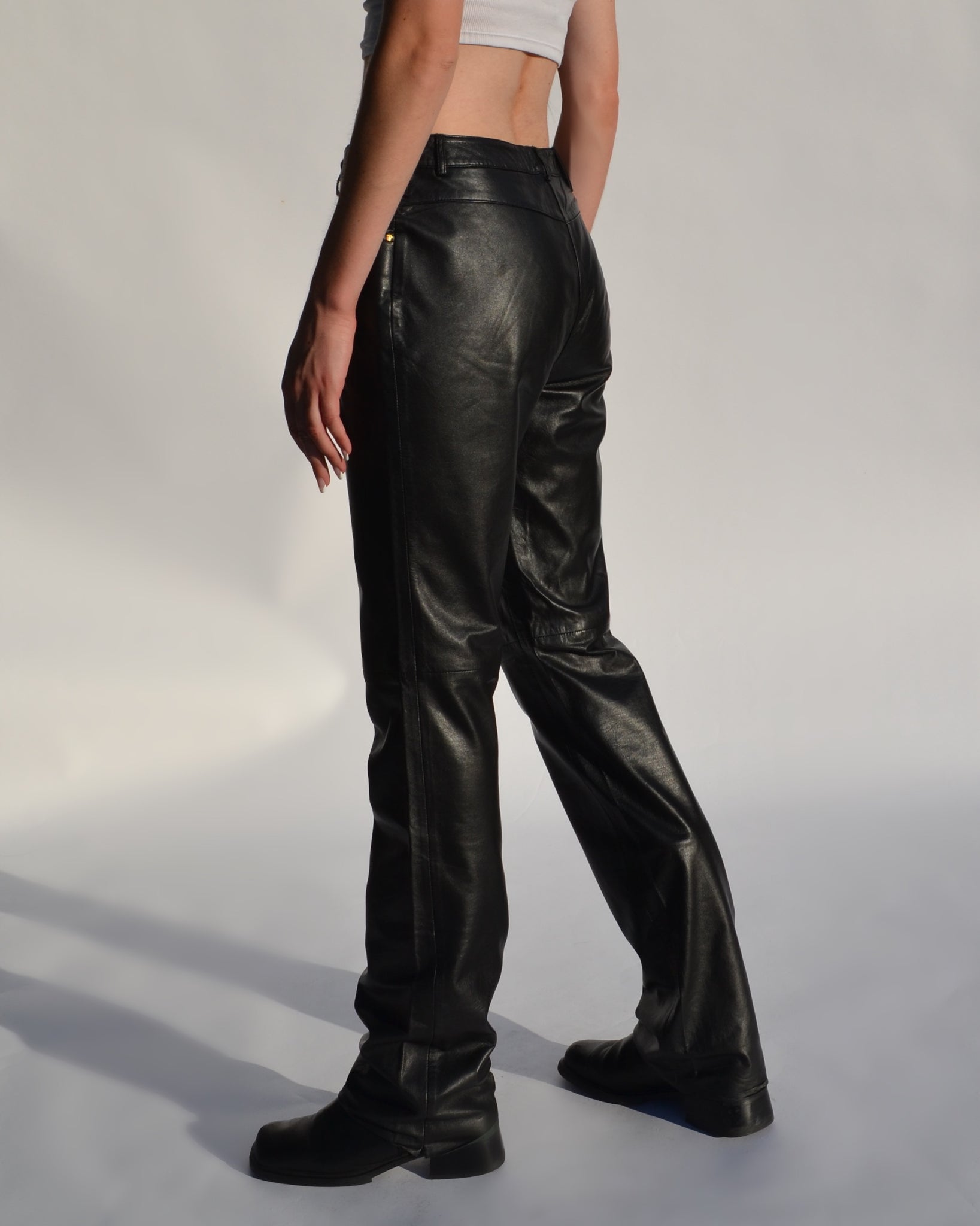 musicus kapok Omdat Versace Jeans Couture Black Leather Pants – 23 Lux