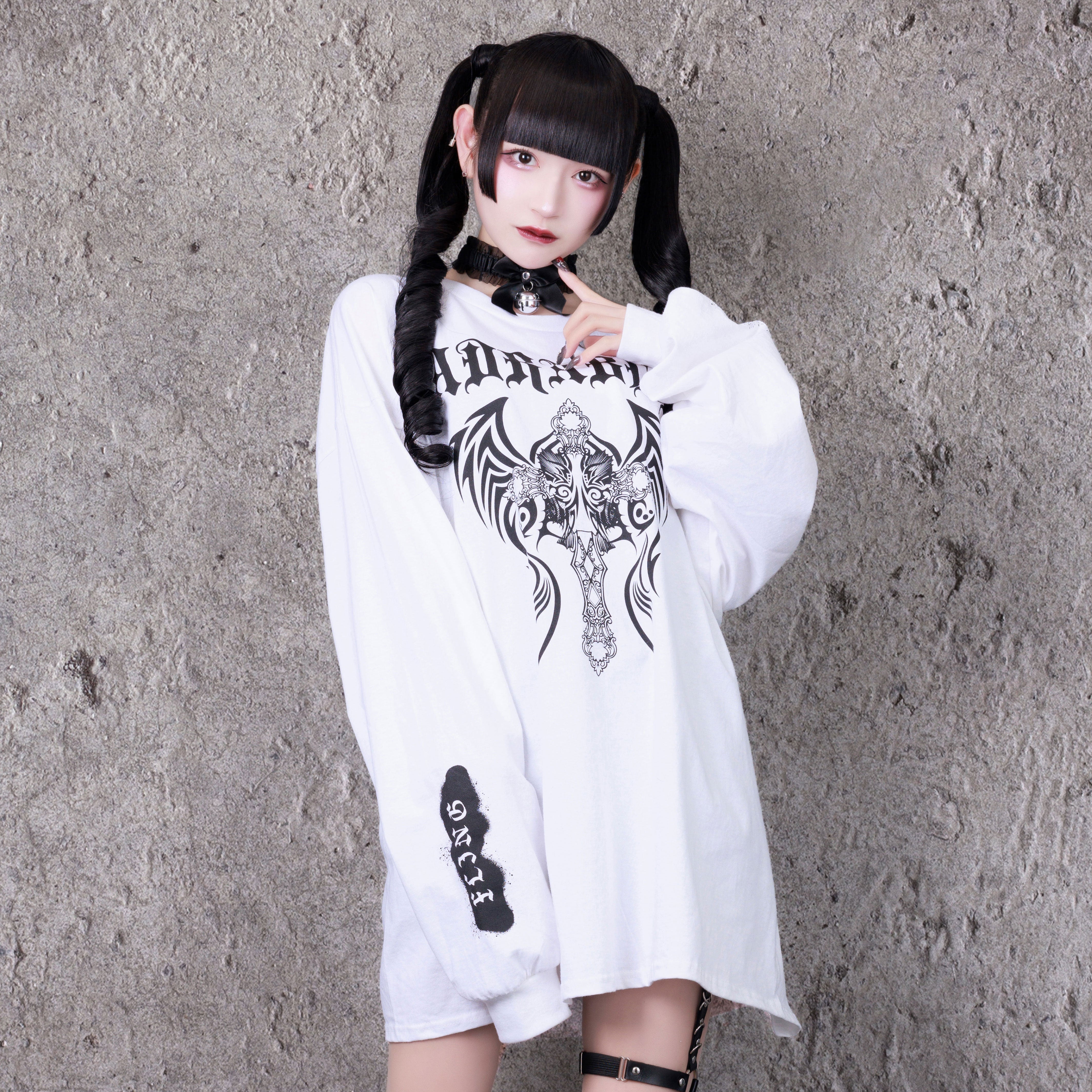 クロスプリントロングTシャツ– A AM STUDIO