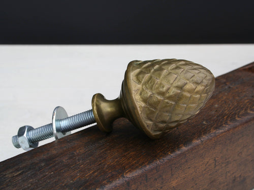 Pine Cone Brass Finial  Door Pull – NewToMeDecor